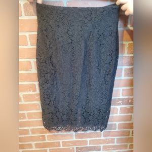 Eva Mendes Lace pencil skirt